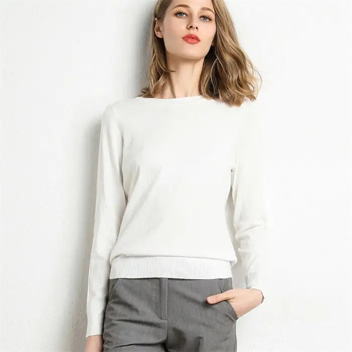 Knitted Pullover Cashmere  Women Sweater