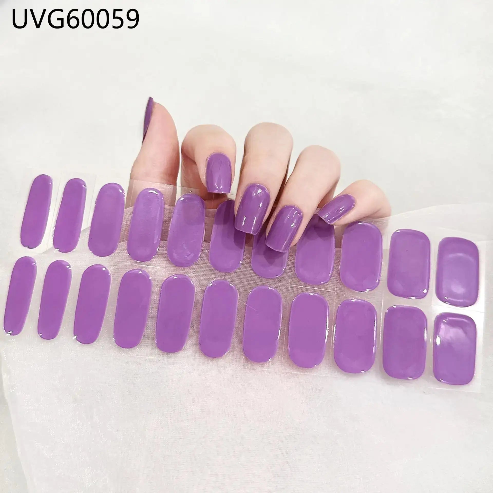 22 Tips Semi-Cured Gel Nail Stickers