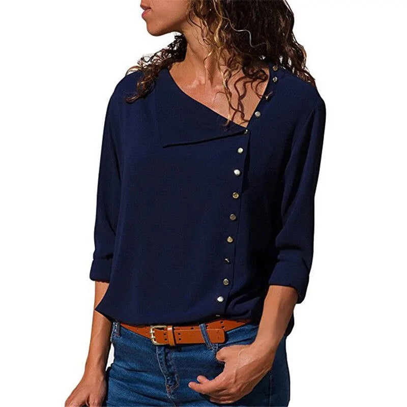 Long Sleeve Office Casual Blouses