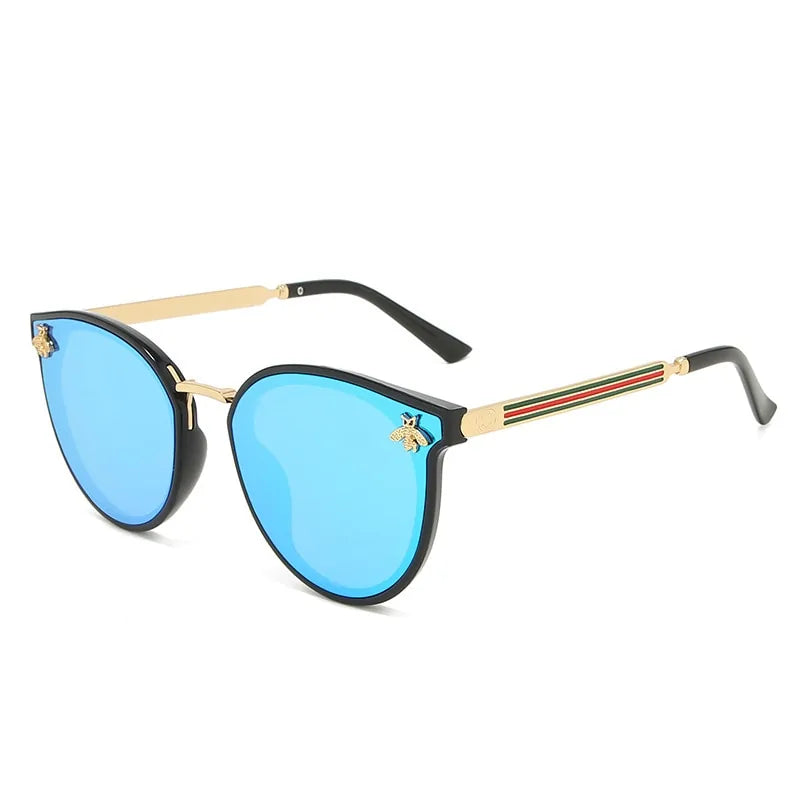 New Fashion Bee Sunglasses: Retro Round UV Vintage Glasses