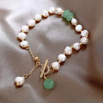 Irregular Imitation Pearl Bracelet for Women