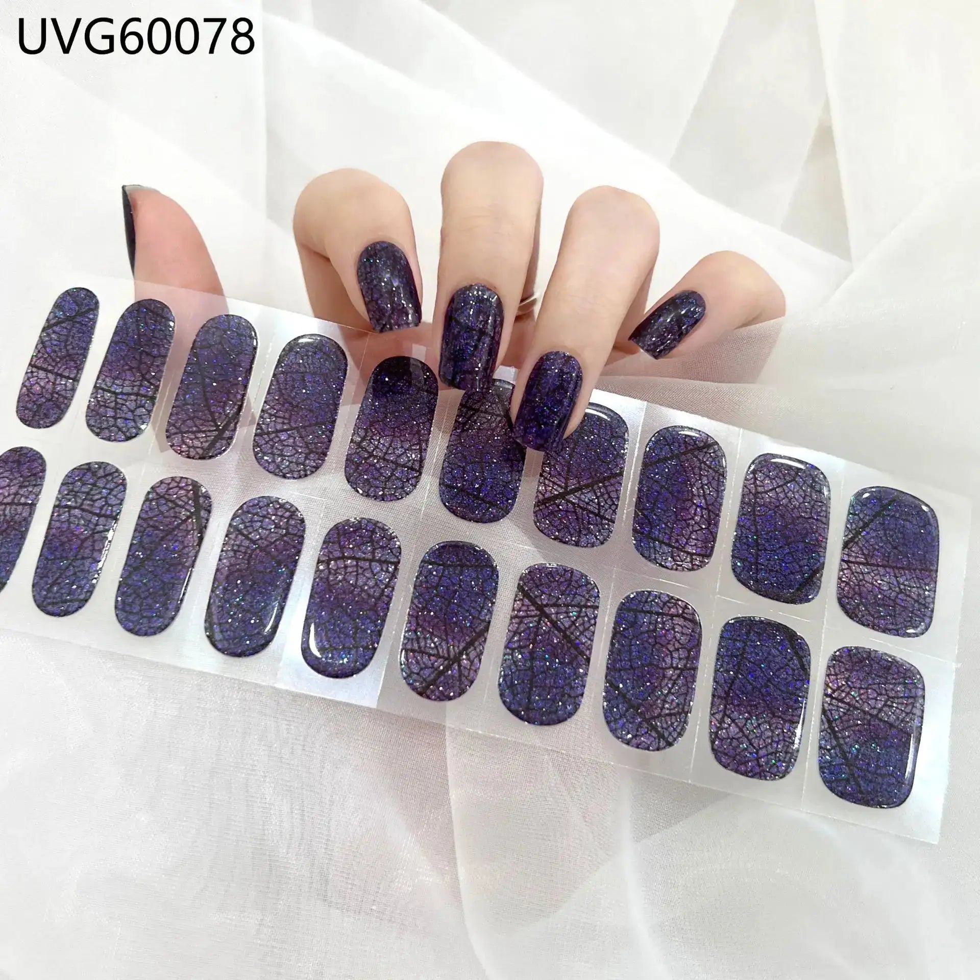 22 Tips Semi-Cured Gel Nail Stickers