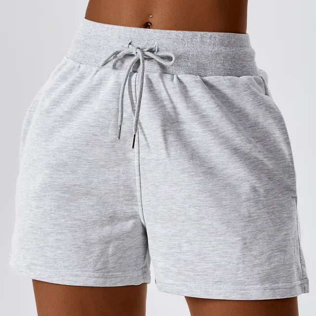 Women's Autumn Loose-Fit Drawstring Sports Shorts