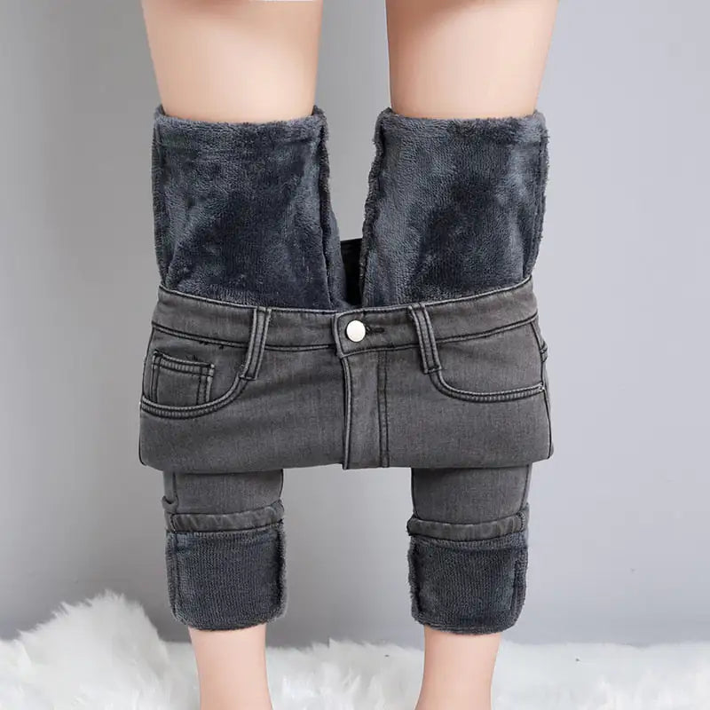 Thermal Jeans Winter Snow Warm Plush