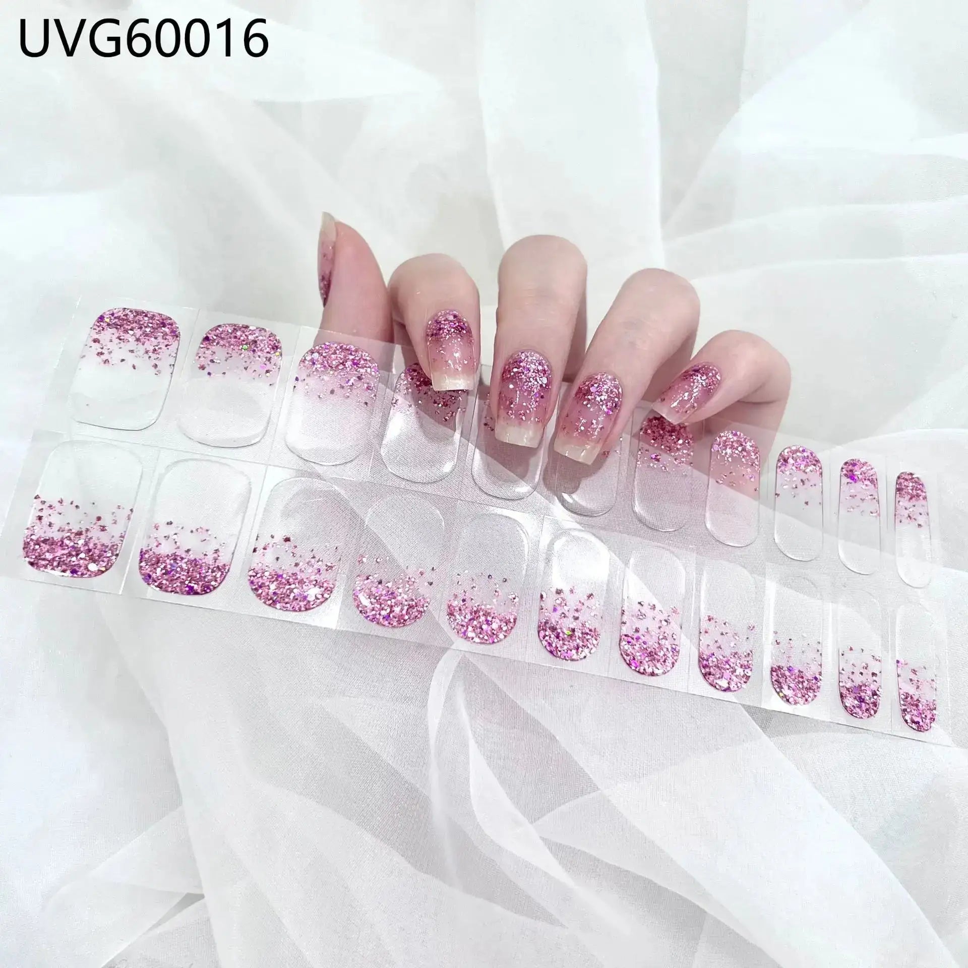 22 Tips Semi-Cured Gel Nail Stickers