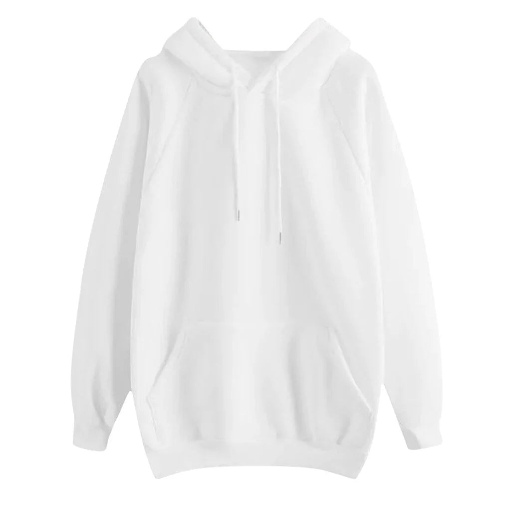 Women's Casual Solid Hoodie With Pockets