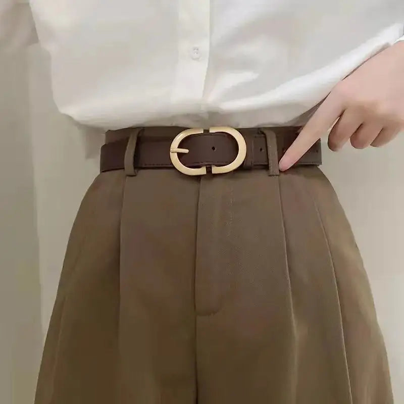 Elegant Leather Fashion Belt