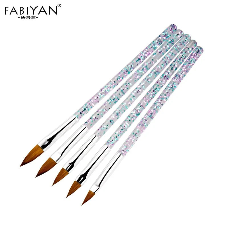 5Pieces Nail Art Crystal Brush Set