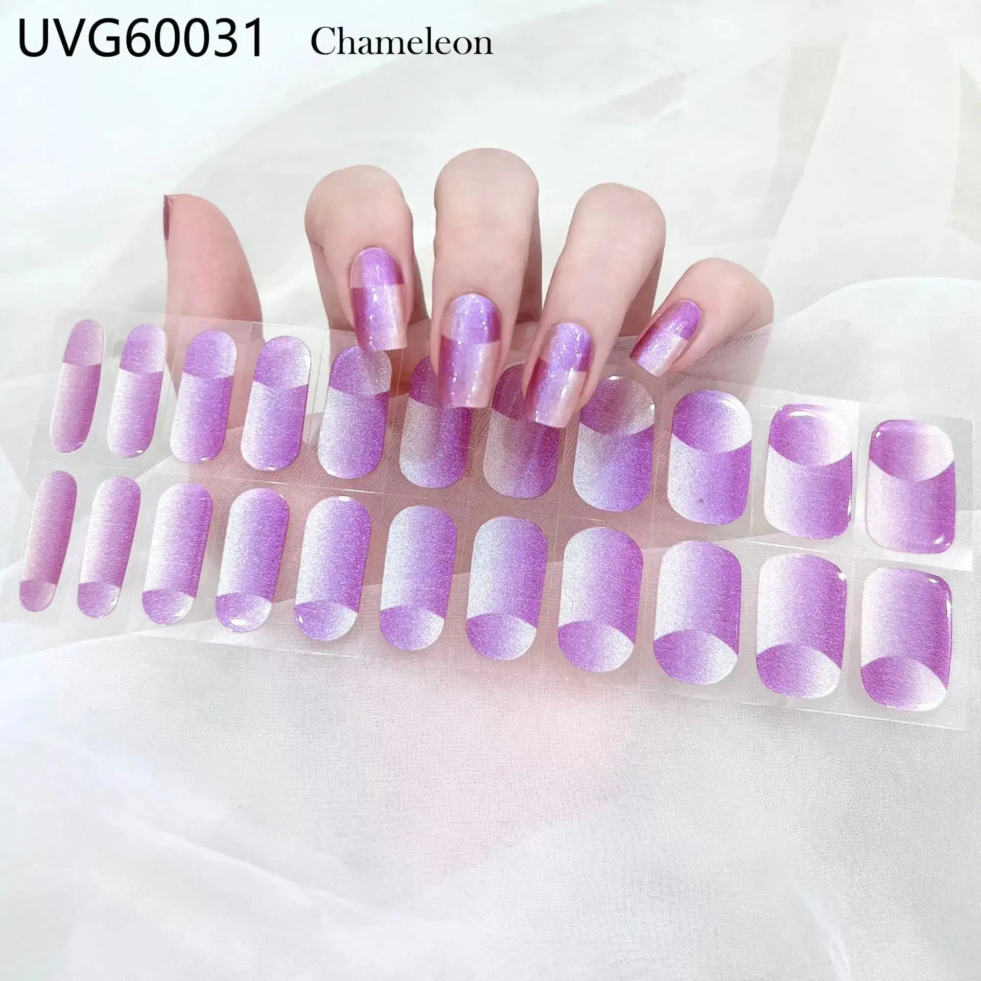 22 Tips Semi-Cured Gel Nail Stickers