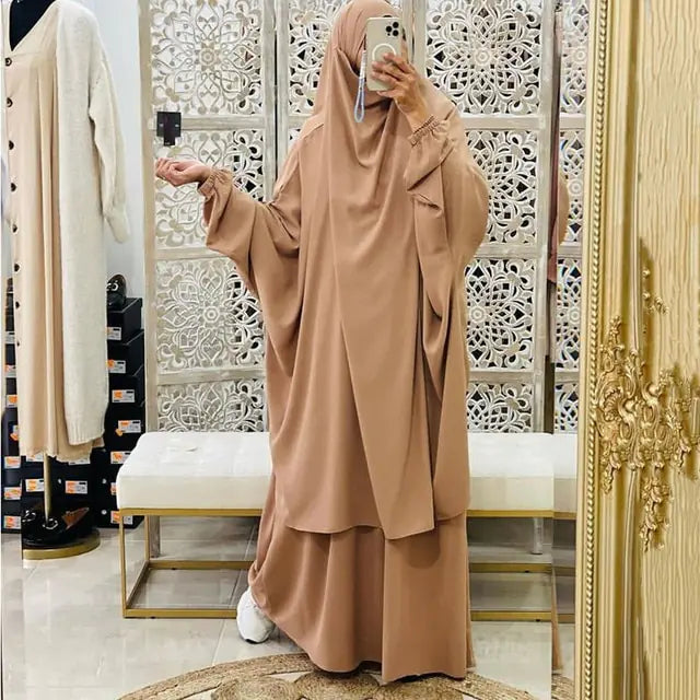 Women's 2-Piece Jilbab Abaya Set