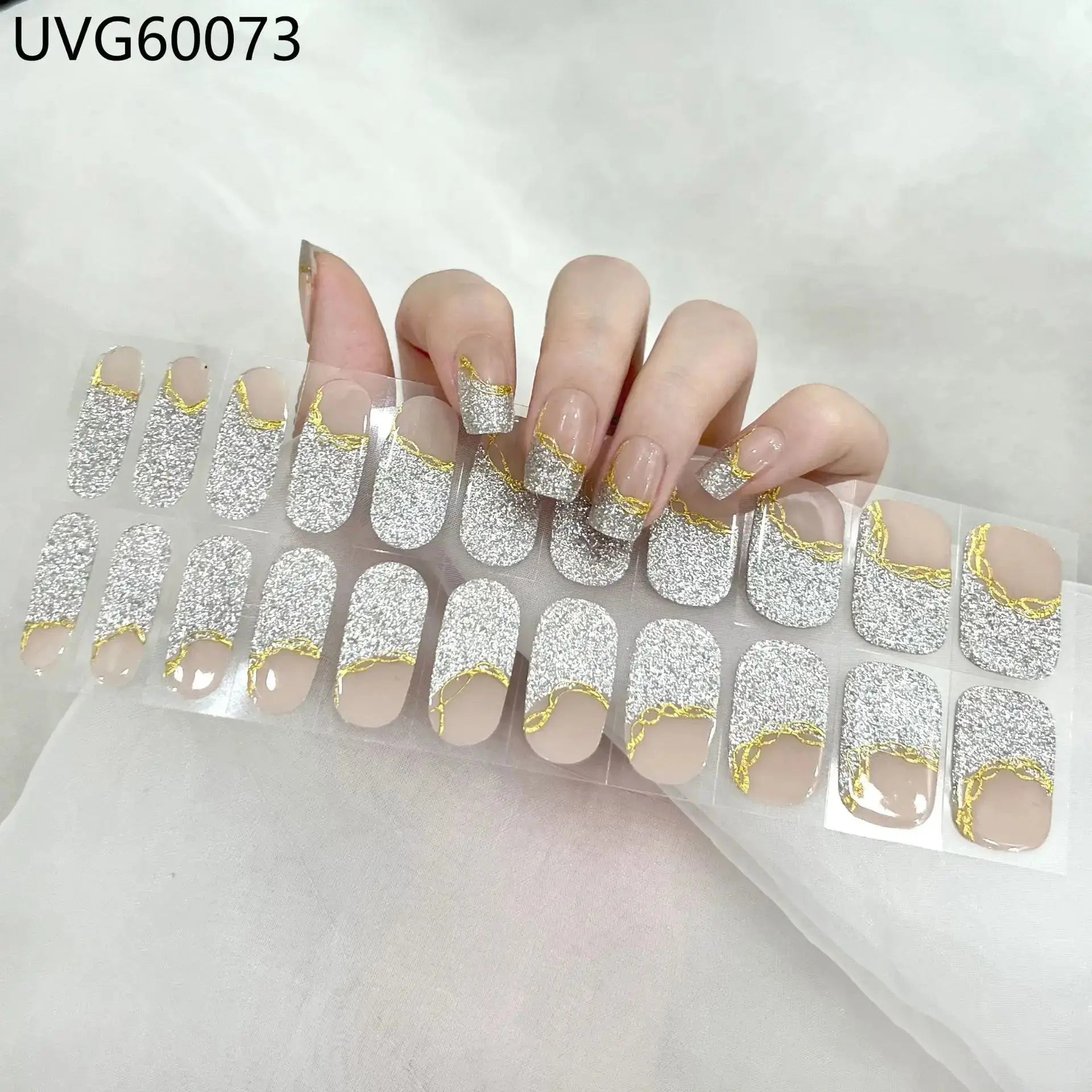 22 Tips Semi-Cured Gel Nail Stickers