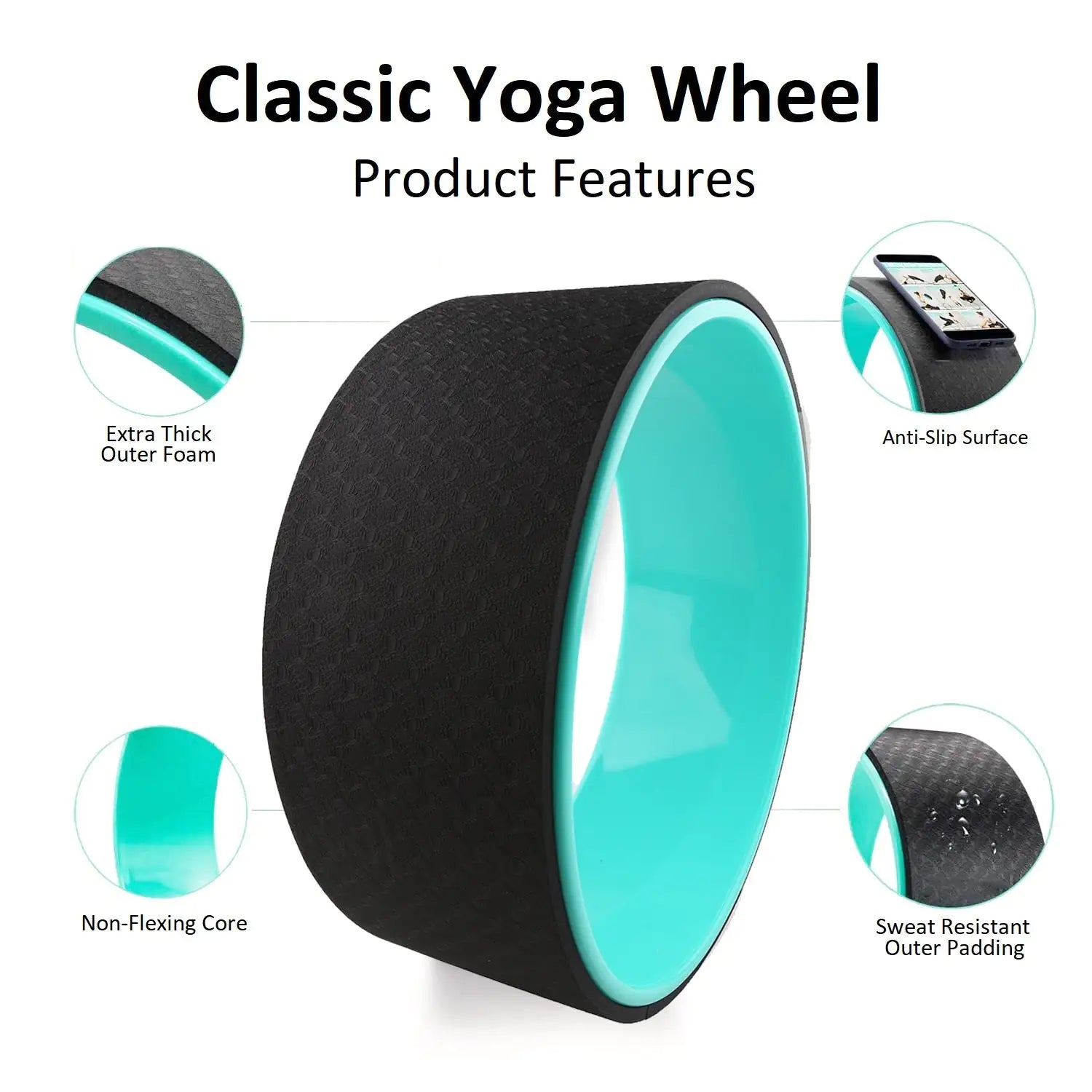 Classic Yoga Wheel 500lbs