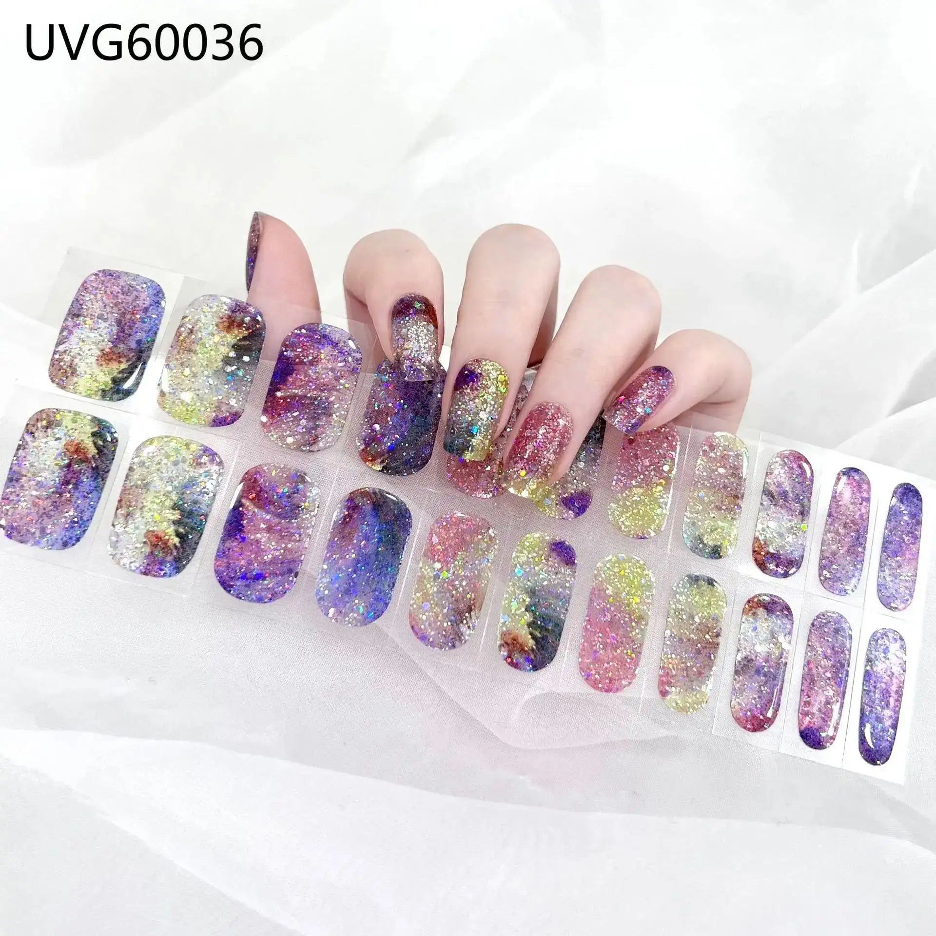 22 Tips Semi-Cured Gel Nail Stickers