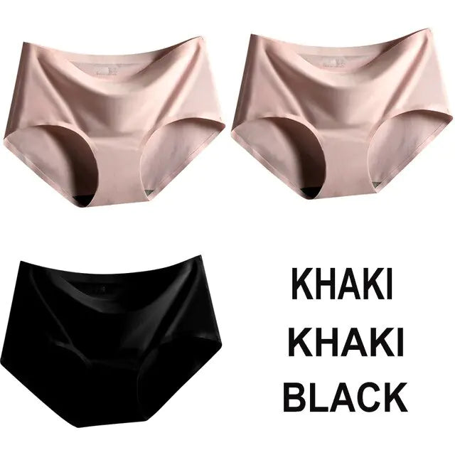 Panties Satin Silk Female Underwear