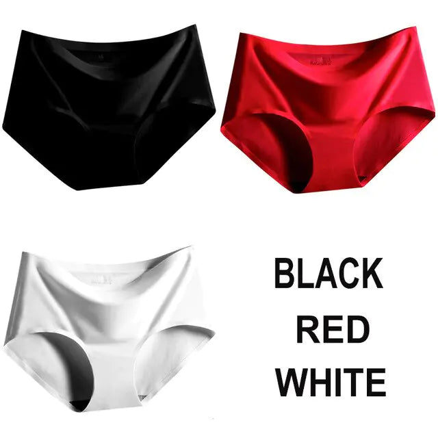 Panties Satin Silk Female Underwear