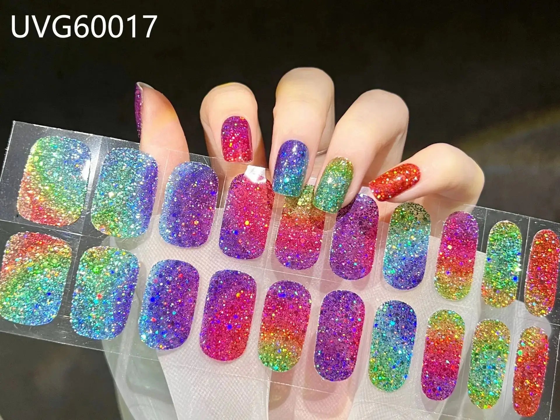 22 Tips Semi-Cured Gel Nail Stickers