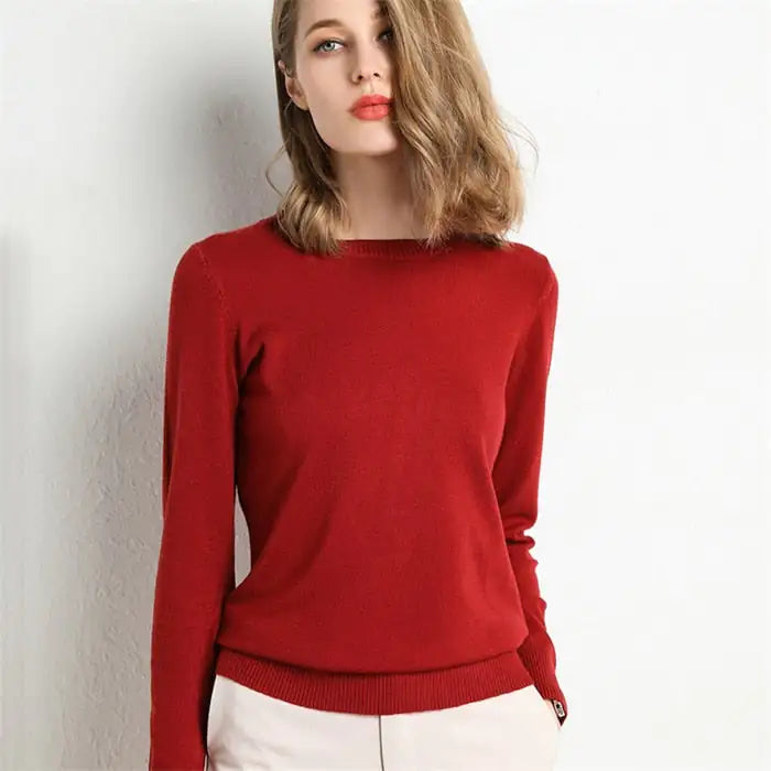 Knitted Pullover Cashmere  Women Sweater