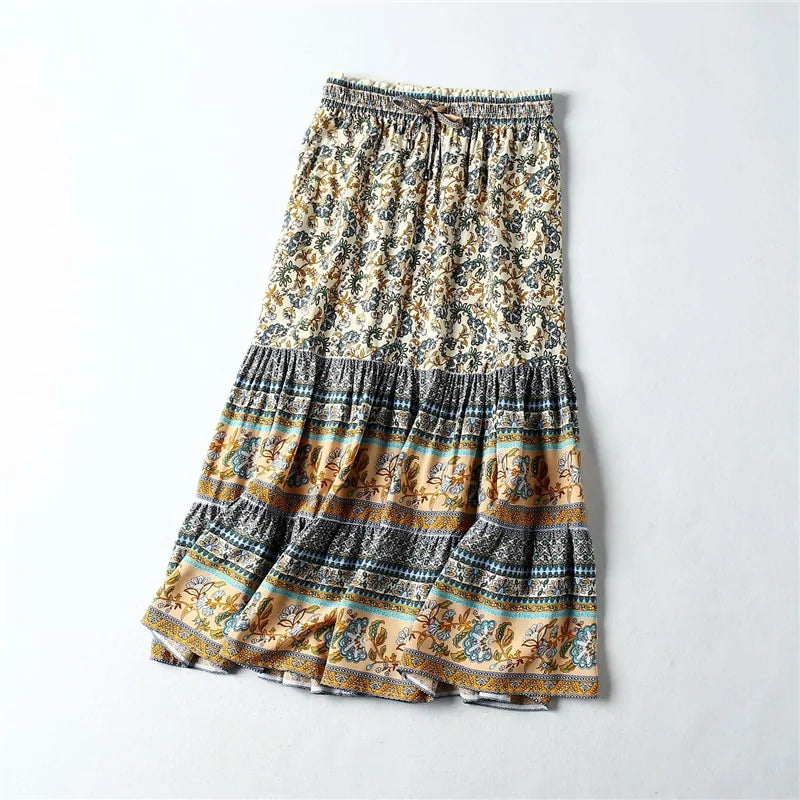 Printed Bohemian Skirt