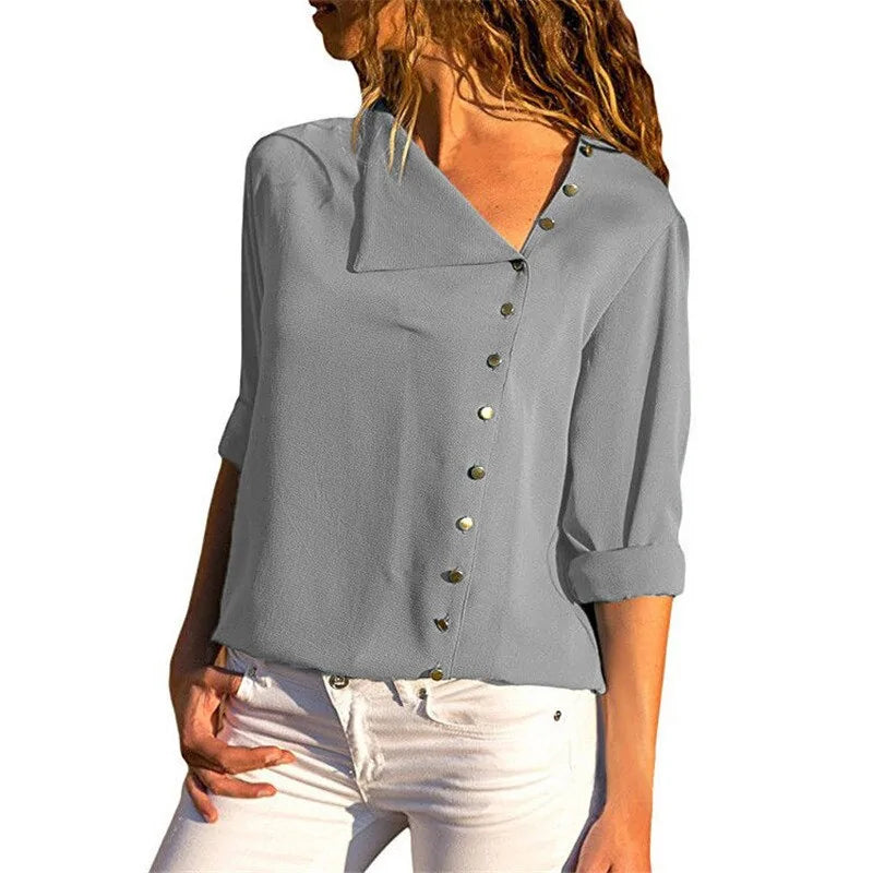 Long Sleeve Office Casual Blouses