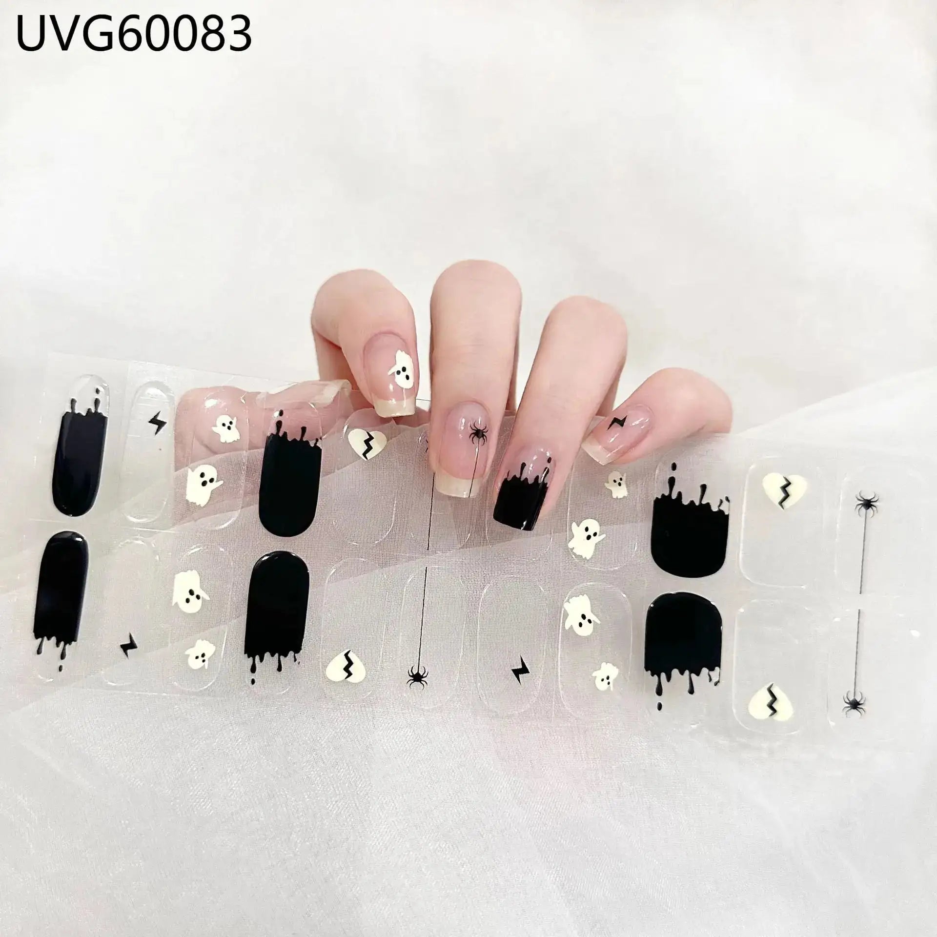 22 Tips Semi-Cured Gel Nail Stickers