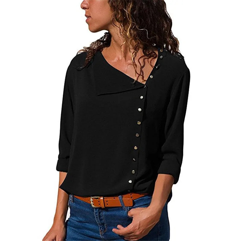 Long Sleeve Office Casual Blouses