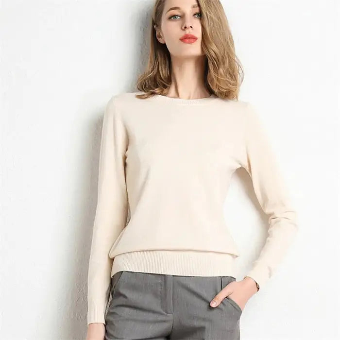 Knitted Pullover Cashmere  Women Sweater