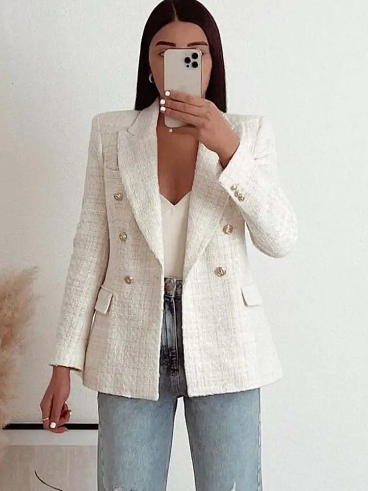 PowerPose™ Double-Breasted Women’s Blazer