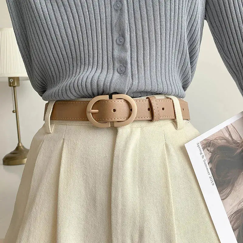 Elegant Leather Fashion Belt