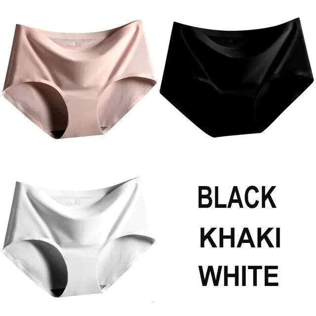 Panties Satin Silk Female Underwear