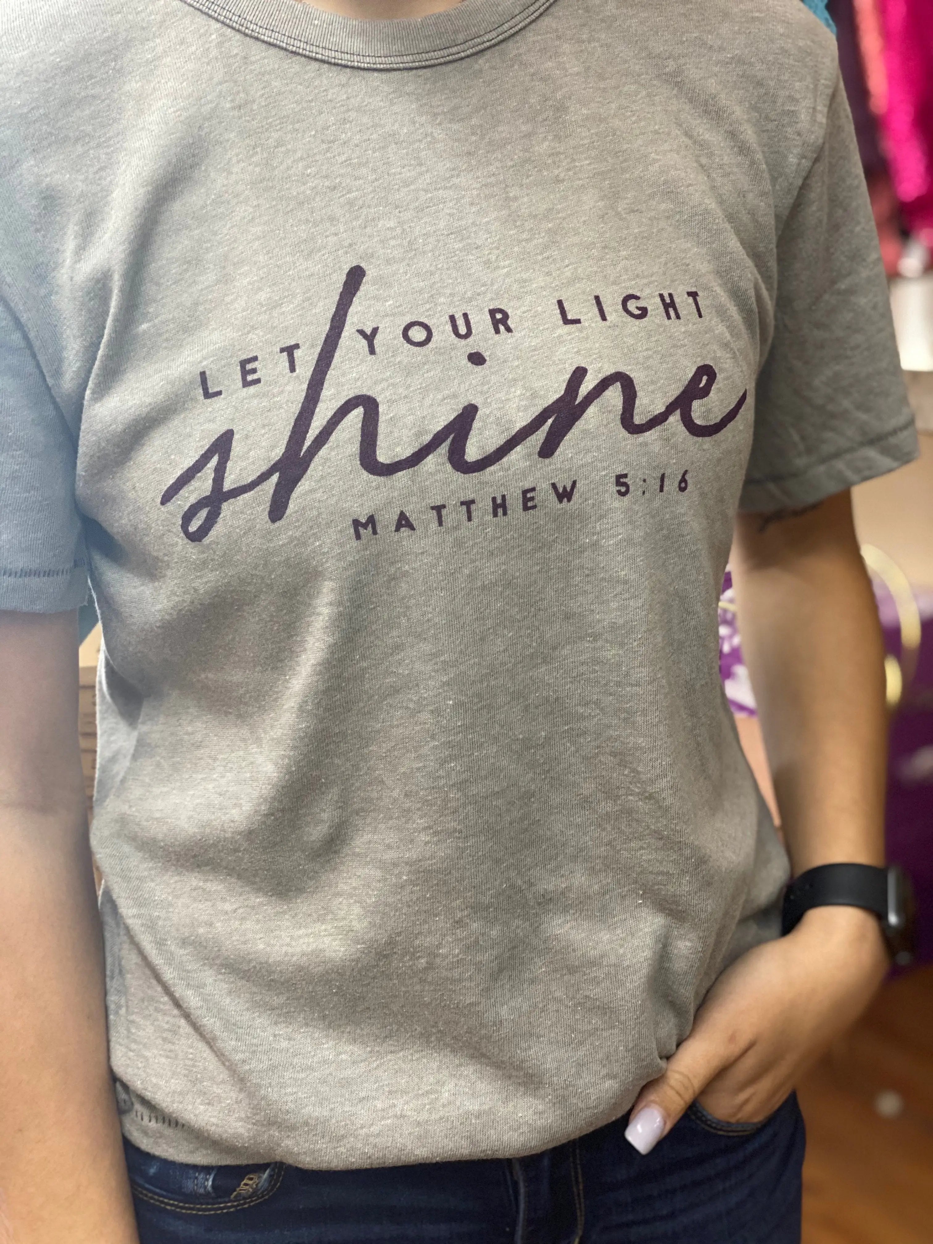 “Let Your Light Shine” Graphic Tee