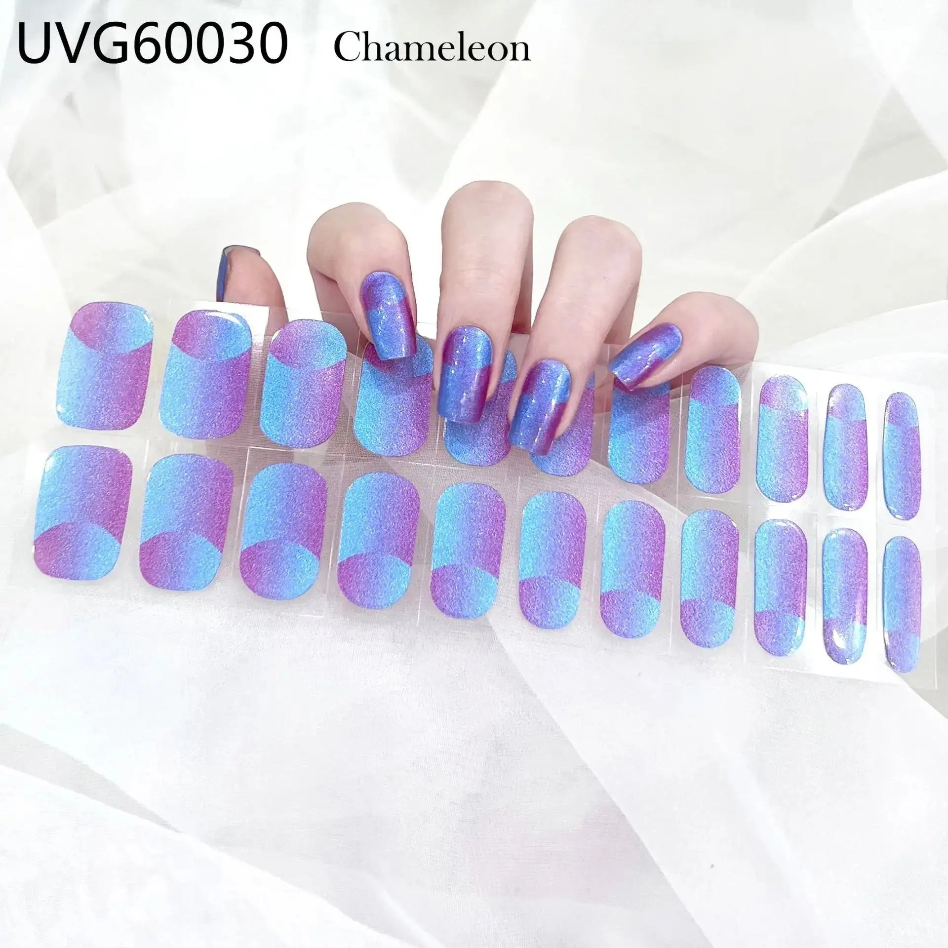 22 Tips Semi-Cured Gel Nail Stickers