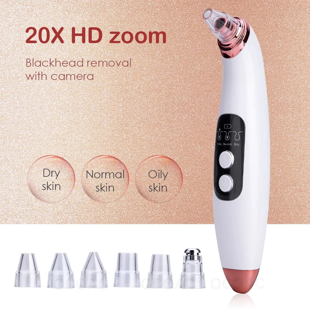 Visible Camera Blackhead Remover Vacuum Suction