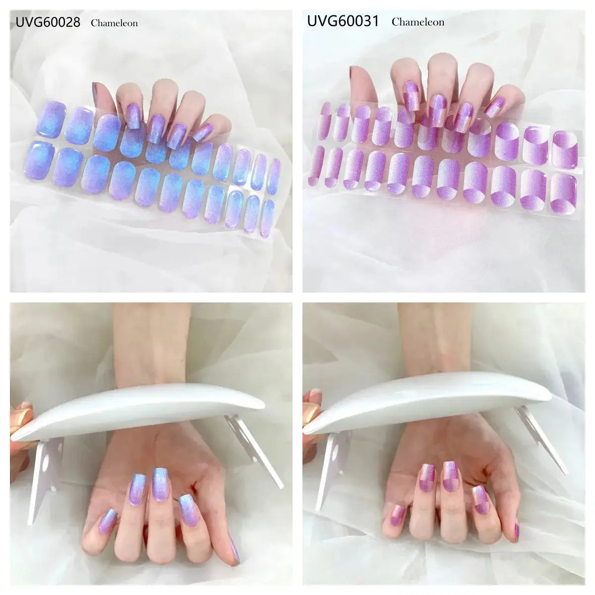 22 Tips Semi-Cured Gel Nail Stickers