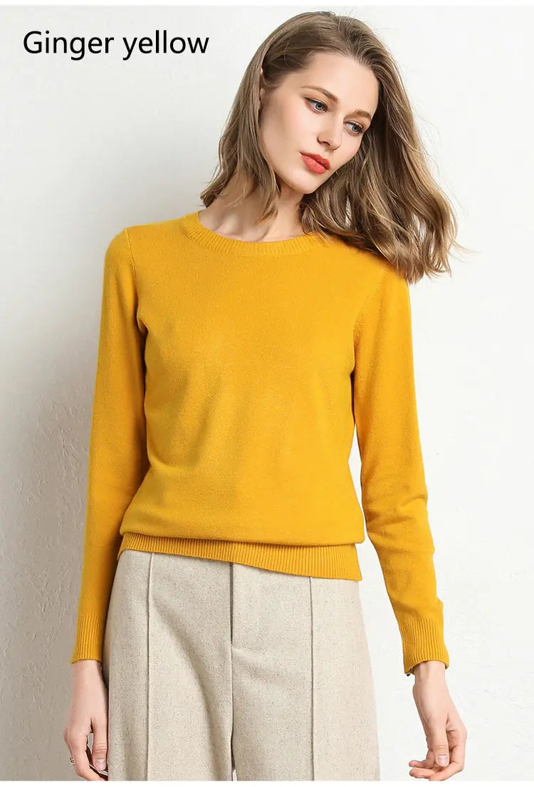 Knitted Pullover Cashmere  Women Sweater