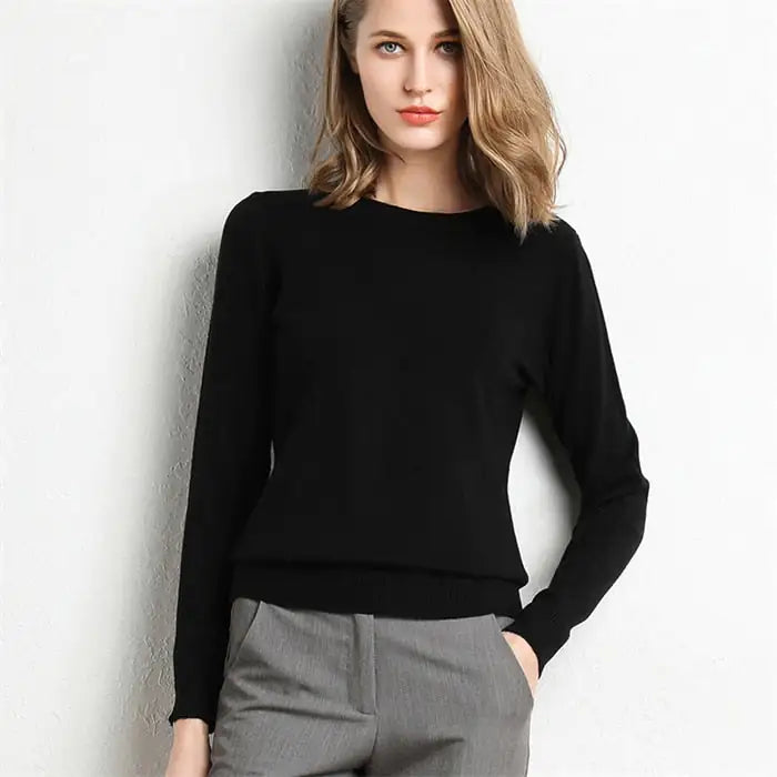 Knitted Pullover Cashmere  Women Sweater