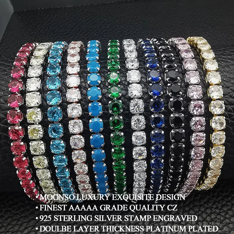 Tennis Bracelet Bangle for Women Wedding Fashion Jewelry Party Gift