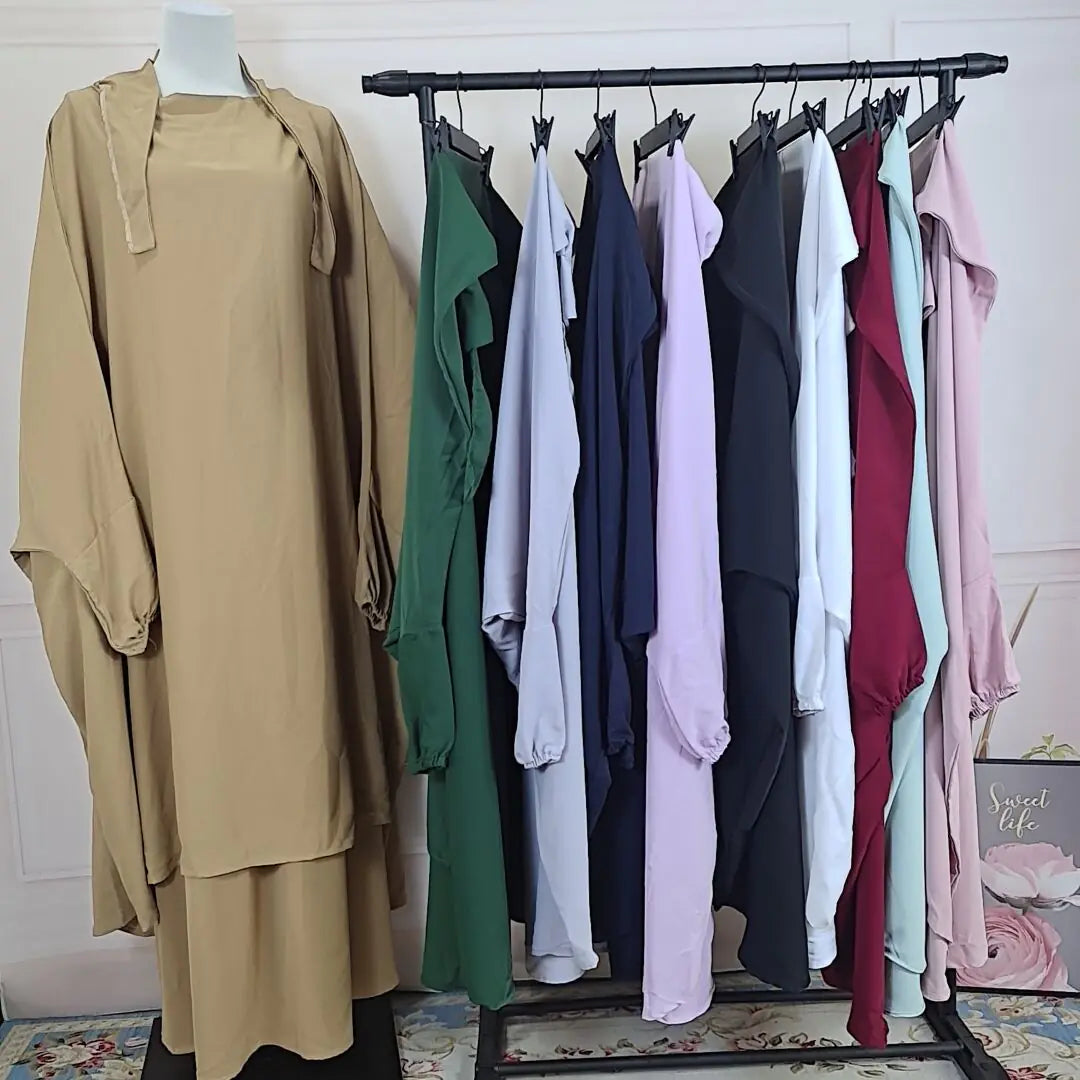 Women's 2-Piece Jilbab Abaya Set