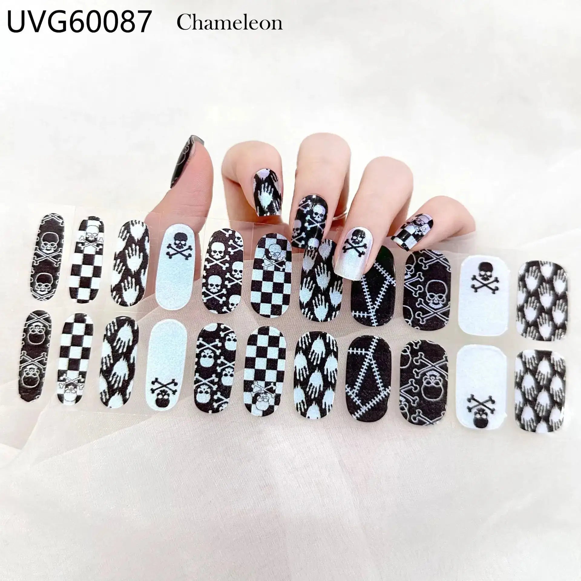 22 Tips Semi-Cured Gel Nail Stickers