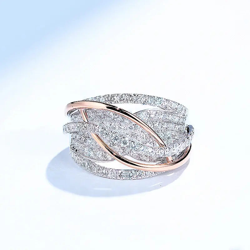 Zircon Mesh Engagement Ring