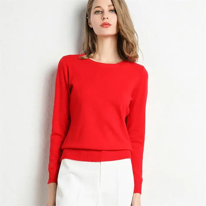 Knitted Pullover Cashmere  Women Sweater