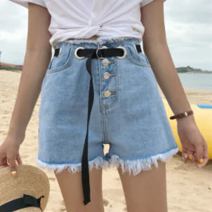 High Waist Denim Shorts