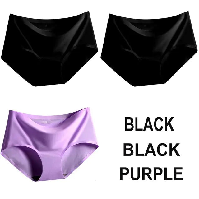 Panties Satin Silk Female Underwear