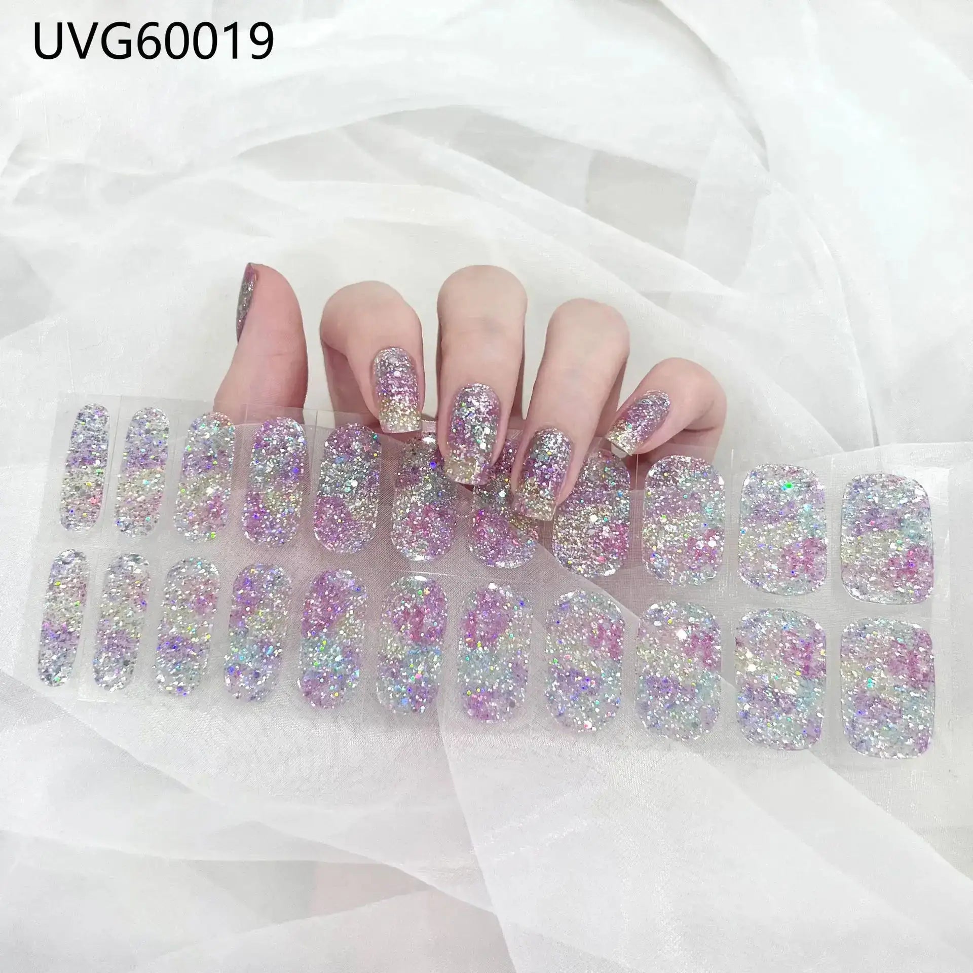 22 Tips Semi-Cured Gel Nail Stickers