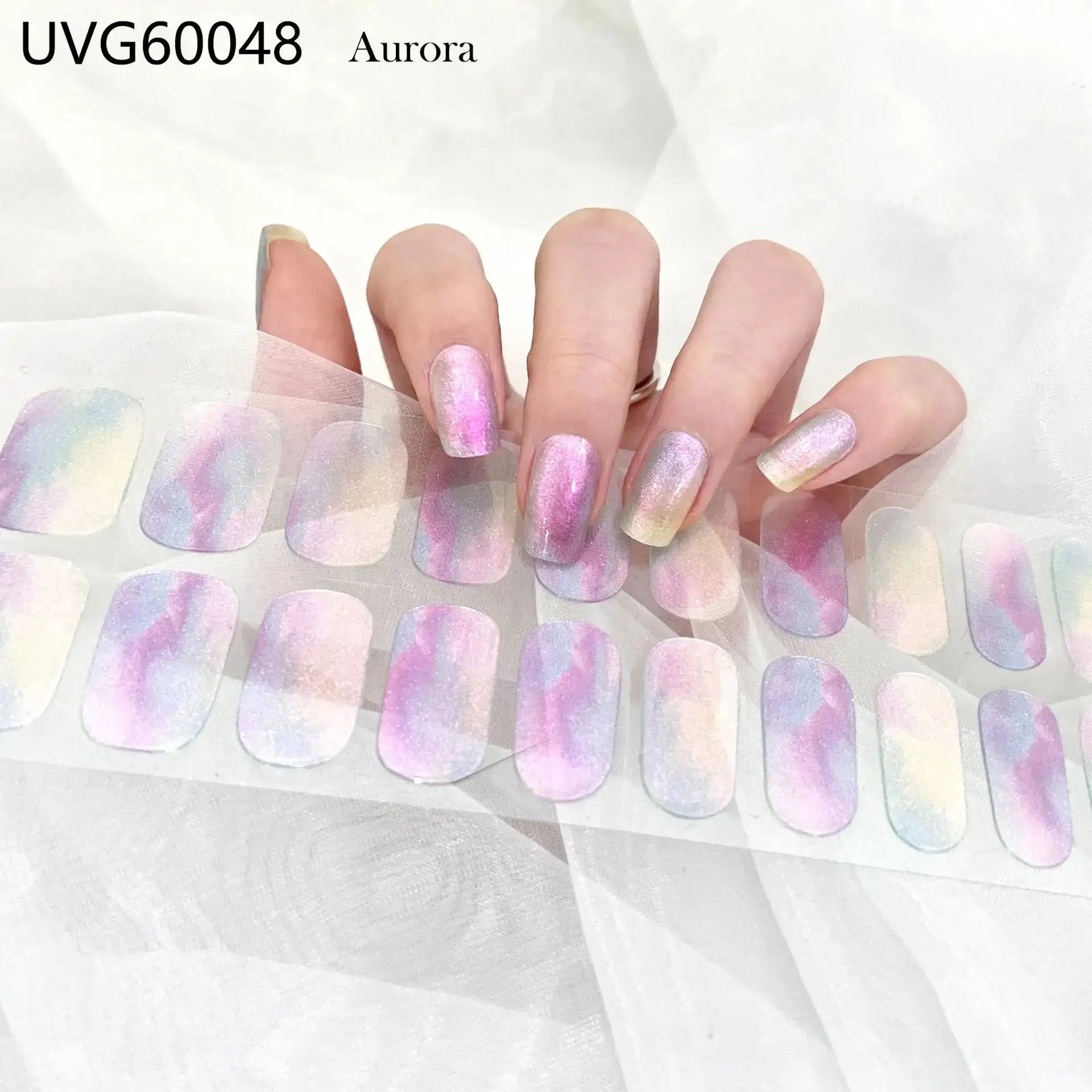 22 Tips Semi-Cured Gel Nail Stickers