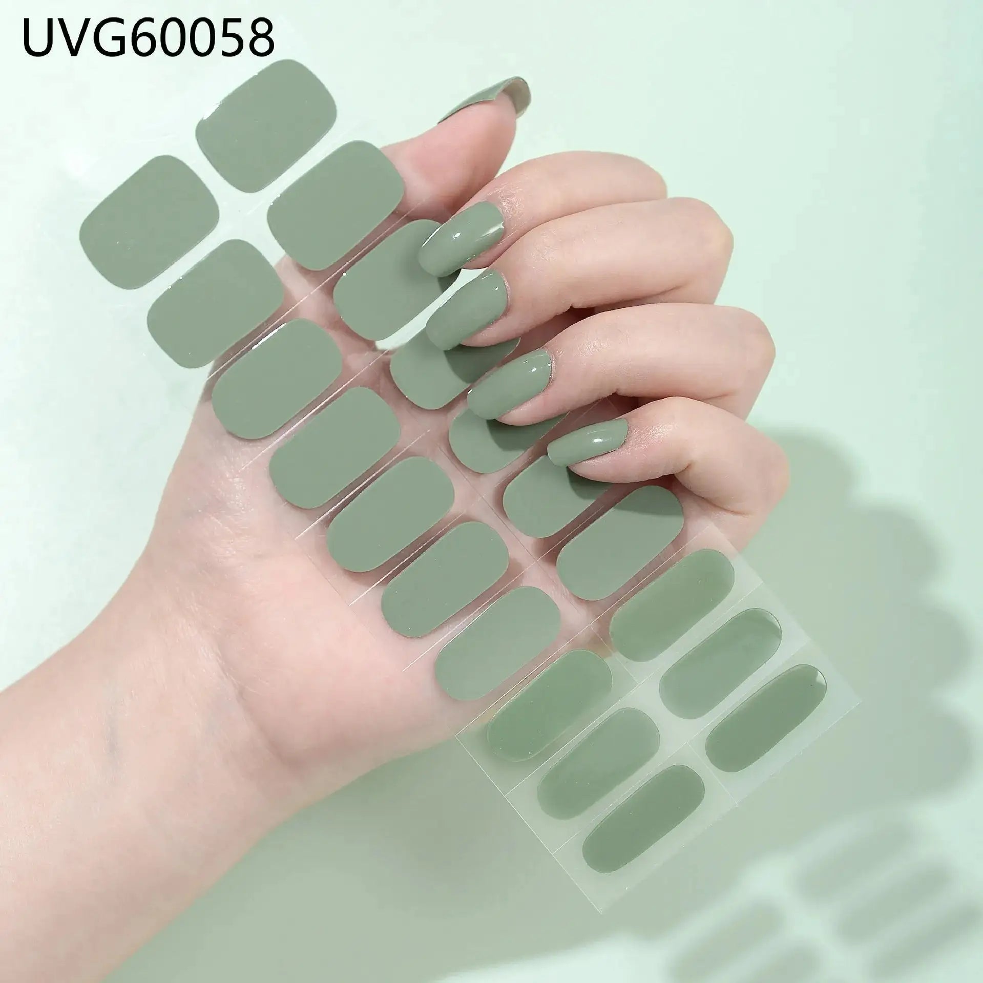 22 Tips Semi-Cured Gel Nail Stickers