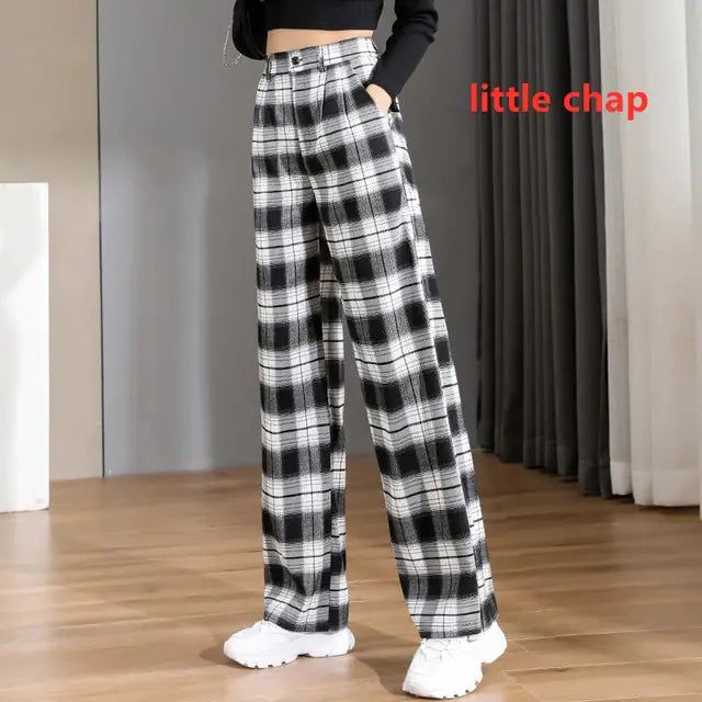 Women's Chic Vintage High Straight Pants