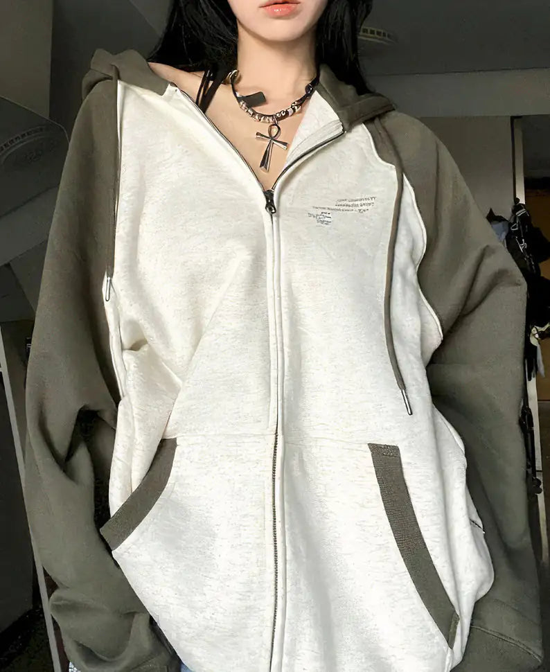 Vintage Zip Up Hoodie