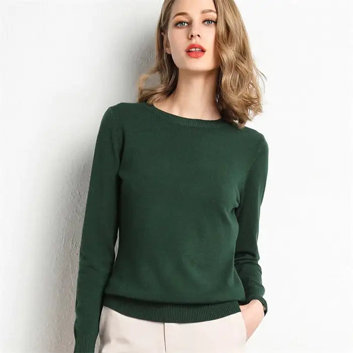 Knitted Pullover Cashmere  Women Sweater