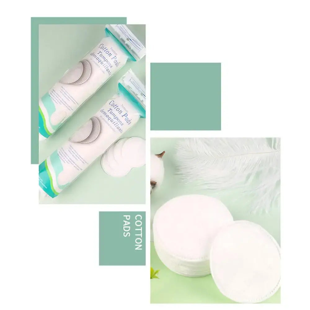 Circular Cotton Makeup Remover Pads