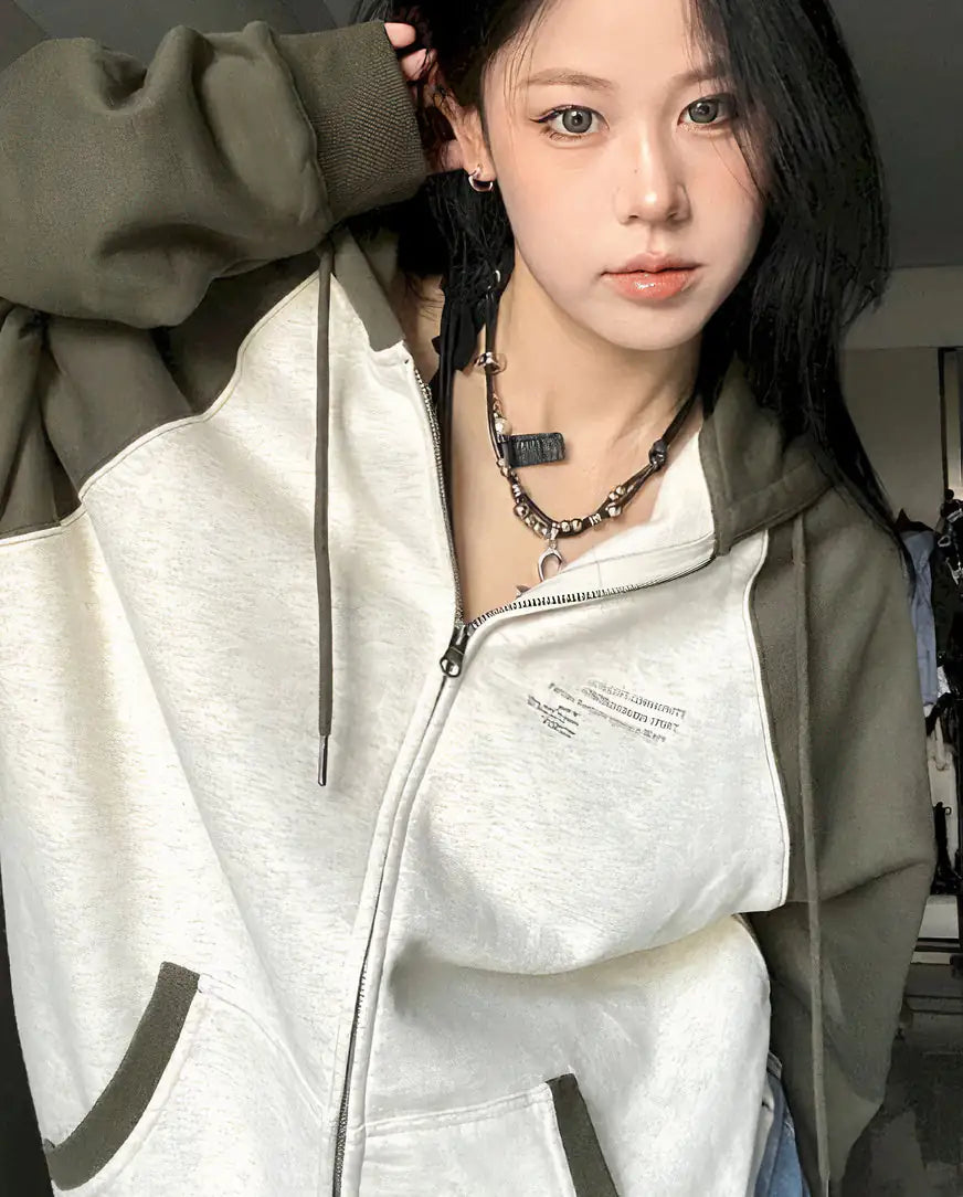 Vintage Zip Up Hoodie